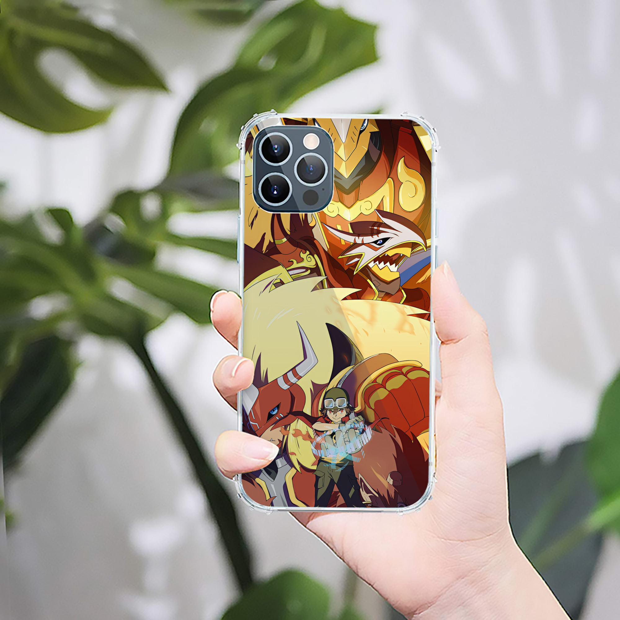 （画像用） Digimon デジタルモンスター/デジモン 【iPhone 12シリーズ対応】透明スマホケース（クリアソフトケース）
